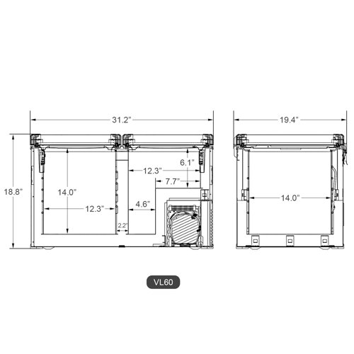 ICECO Compact Portable Portable 2.11 Cubic Feet Garage Ready FrostFree Chest Freezer with